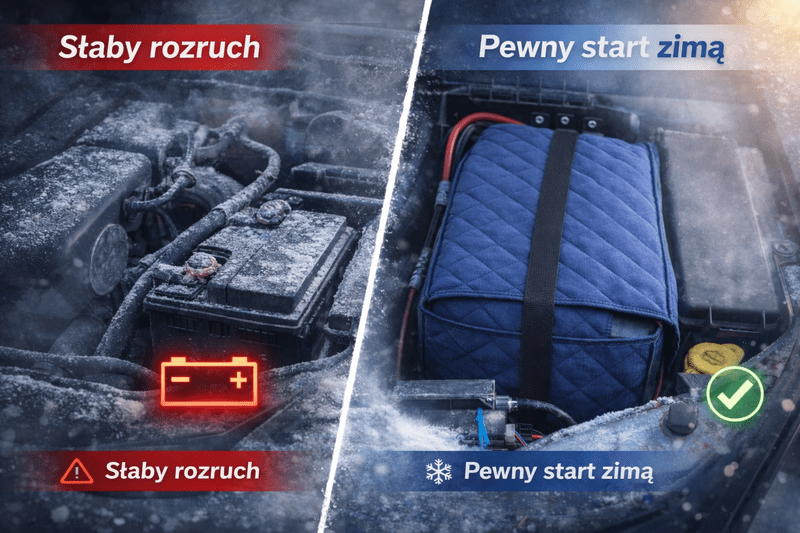 Pokrowiec / ocieplacz termoizolacyjny na akumulator – torba z uchwytem | CarPassion