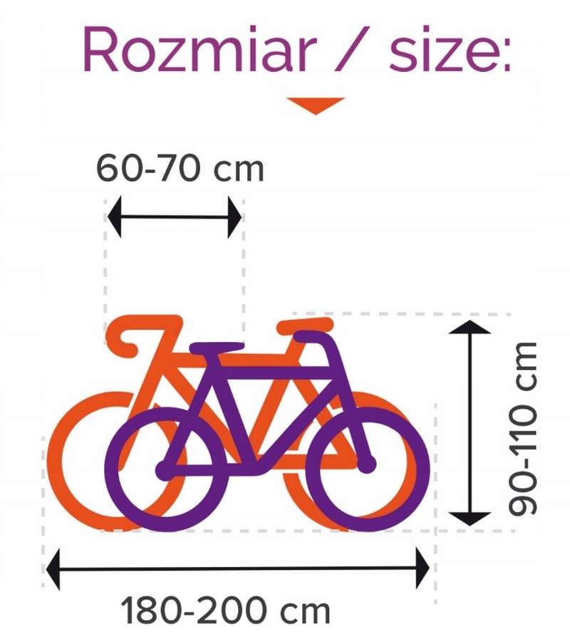 PURE Pokrowiec plandeka całoroczna na podwójny rower