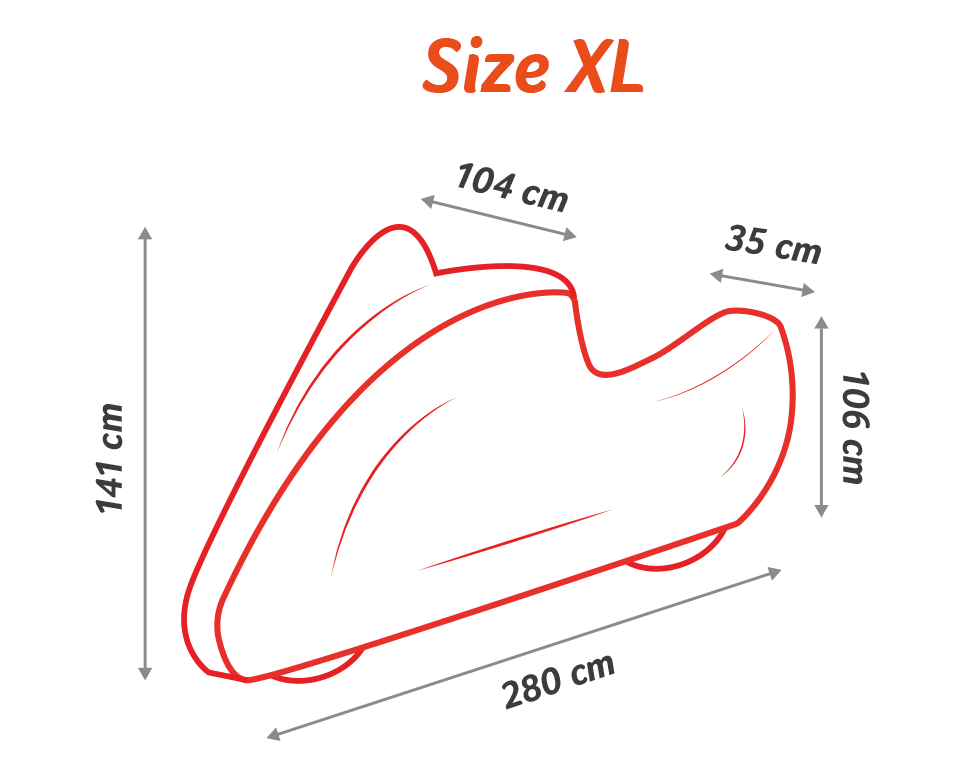 Pokrowiec na motocykl PURE – lekka plandeka ochronna (S, M, L, XL)